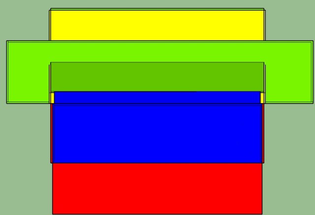 Palco aberto: Vista superior.