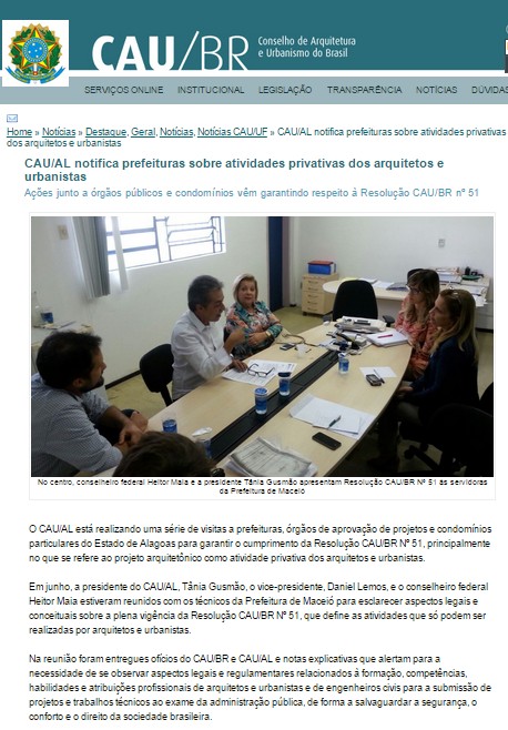 Fonte: http://www.caubr.gov.br/?p=44628 